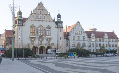 Poznan, Polonya - 05 Aralık 2018: Adam Mickiewicz Üniversitesi Poznan, Polonya