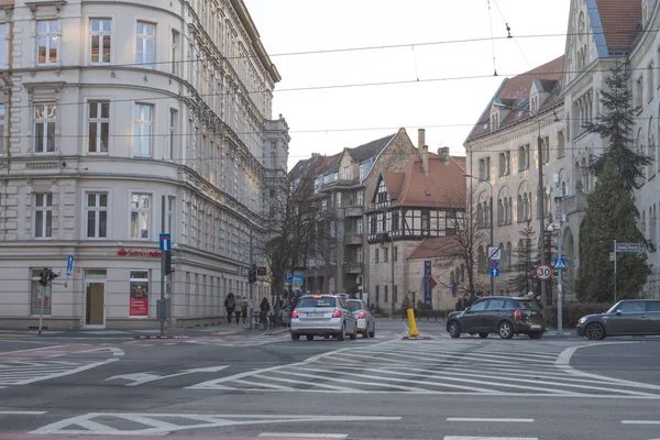 Poznan Polen December 2018 Arkitektur Poznan Bostadshus Viktigaste Gatorna Poznan — Stockfoto