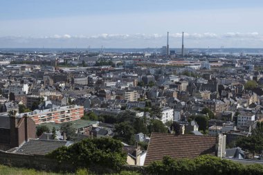 Le Havre, Fransa - 20 Ağustos 2018: Le Havre Normandy Fransa'nın Cityscape