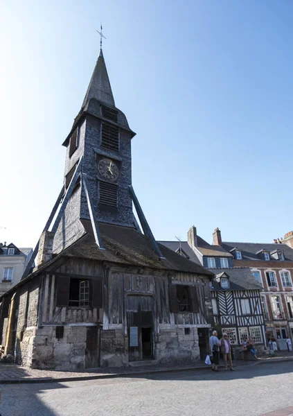 Honfleur Franciaország 2018 Augusztus Harangláb Sainte Catherine Templom Honfleur Normandy — Stock Fotó