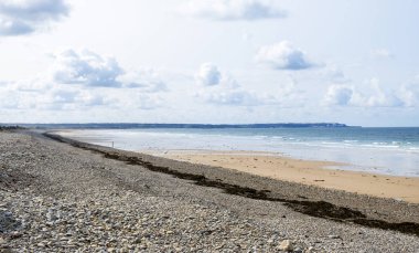 Deniz Biville Normady tarihinde İngiliz Kanalı sahil yakınında. Manche, Cotentin, Cap de la Hague, Fransa