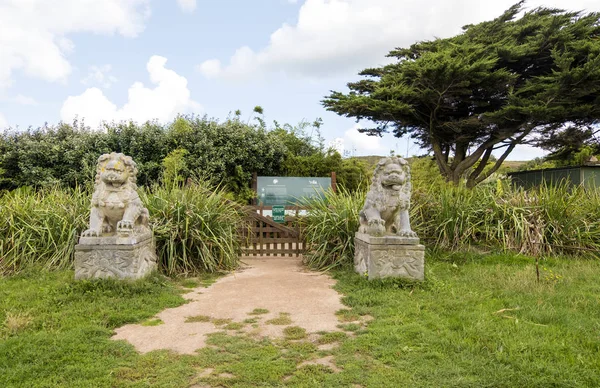 Jardin Botanique Vauville Jardim Botânico Privado Localizado Terreno Castelo Vauville — Fotografia de Stock