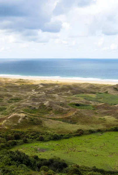 Fransa, Manche, Cotentin, Cap de la Hague, Biville dunes massif, en eski bir Avrupa, bir korumalı doğa rezerv olduğunu. Manş Denizi, Normandiya