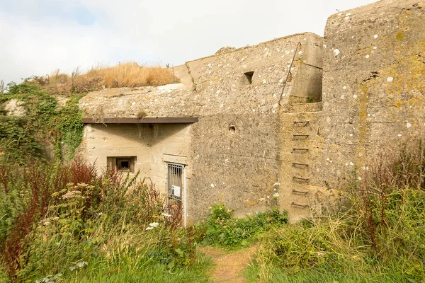 Normady, Fransa Fecamp yakın Alman İkinci Dünya Savaşı Bunker — Stok fotoğraf