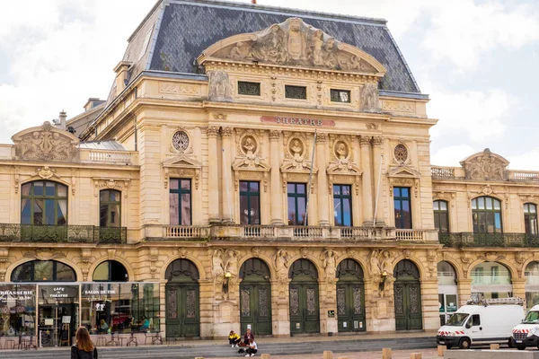 Il Teatro Italiano nel centro di Cherbourg. Normandia Francia — Foto Stock