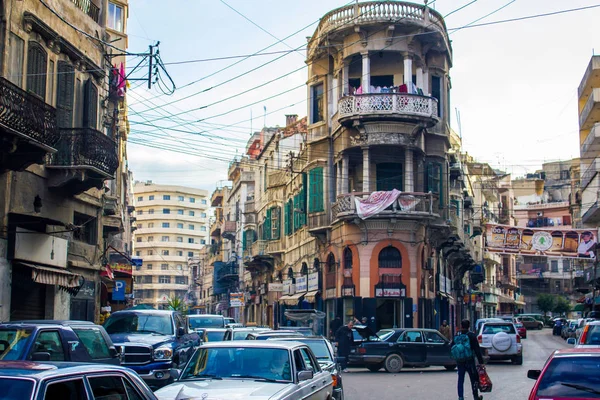 Pouliční život v centru Tripolisu — Stock fotografie