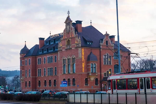 Central hotel near the main railway station of Gdansk Poland — Stock Photo, Image