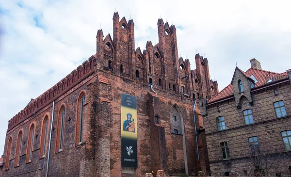 Church to Gdansk's Main Town. Gdansk, Poland — Stock Photo, Image