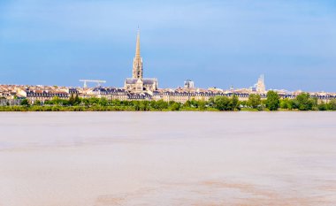 Garonne Nehri, Bordo, Fransa Bordeaux şehir görünümü