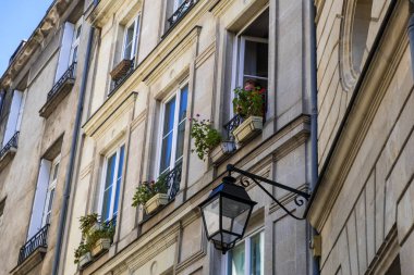 Nantes, Fransa şehir merkezinde güzel görünümü tarihi binalar