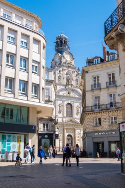 Nantes, Fransa'nın merkezinde ki Sainte-Croix kilisesi veya Eglise Sainte-Croix