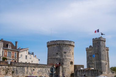 Vieux Port La Rochelle'deki St Nicolas ve de la Chaine Turu, Fransa