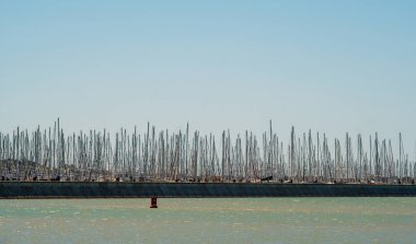 La Rochelle Eski Limanı'nda yelkenli tekneler, Fransa