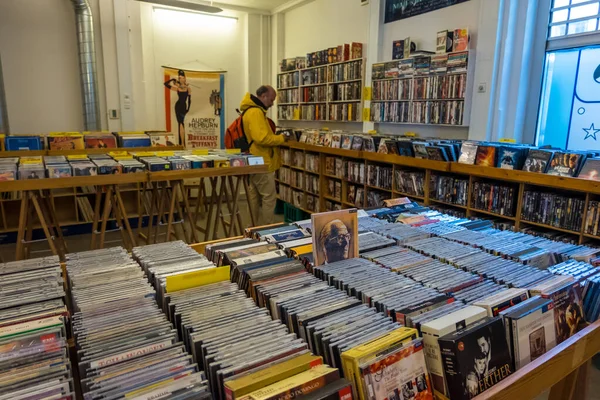 Tienda de música en Copenhague, Dinamarca — Foto de Stock