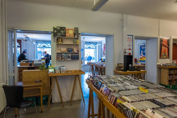 Tienda de música en Copenhague, Dinamarca — Foto de Stock