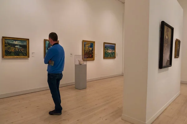 Interior de la Galería Nacional Statens Museum para Kunst — Foto de Stock