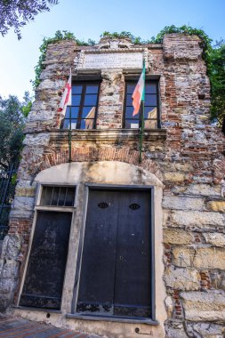 Cenova, İtalya - 18 Ağustos 2019: Cenova, İtalya 'daki Kristof Kolomb Evi Müzesi