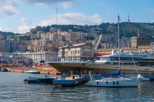 Janov Itálie Srpna 2019 Porto Antico Genova Nebo Starý Přístav — Stock fotografie