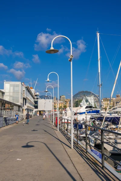 Genova Agosto 2019 Acquario Genova Più Grande Italia Biosfera Renzo — Foto Stock