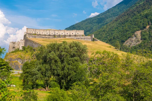 Fort Exilles, Piemont, Włochy — Zdjęcie stockowe