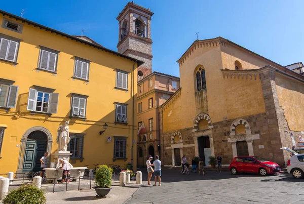 Lucca Italia Agosto 2019 Iglesia San Salvador Mustolio Fuente Della —  Fotos de Stock