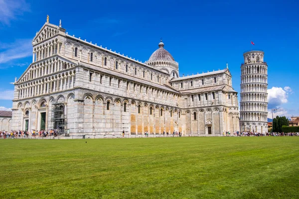 Pise Italie Août 2019 Vue Cathédrale Pise Avec Tour Penchée — Photo