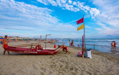 Viareggio, Toskana, İtalya 'daki sahil beldesi.