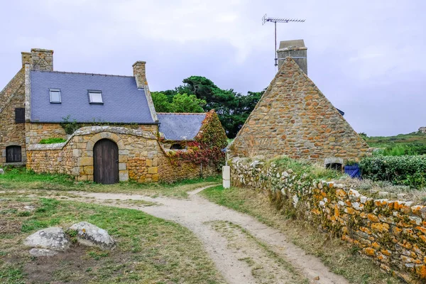 Ile Brehat France Серпня 2019 Country House Flower Garden Picturesque — стокове фото