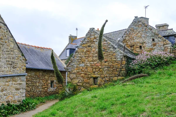 Ile Brehat Francia Agosto 2019 Casa Campo Con Jardín Flores —  Fotos de Stock