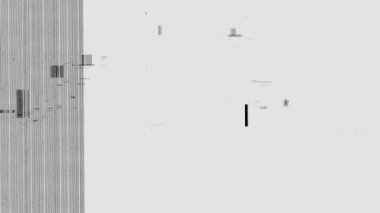 Dağınık çizgi hareketi. Soyut grafik siluetlerle garip hareket tasarımı. Beyaz arkaplanda canlandırılmış siyah şekiller. Karışık kablo şebekesi.