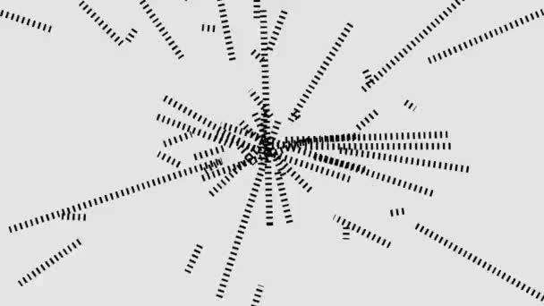 Ungeordnete Linien Bewegung Seltsames Bewegungsdesign Mit Abstrakten Grafischen Silhouetten Animierte — Stockvideo