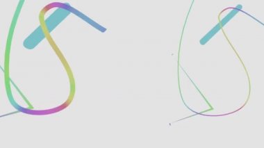 Animasyon karalama. Sketchy döngüsü görselleri. Gradyanlar arkaplan çiziyor.