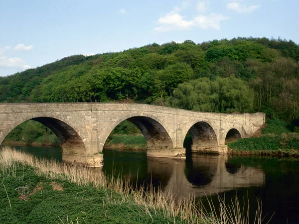 Tranquil River Wye Goodrich Herefordshire Regno Unito — Foto Stock