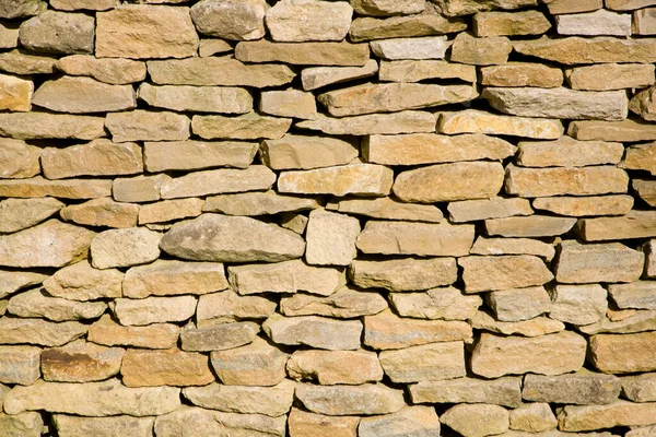Cotswold Drystone Wall Full Frame Background Close — Stock Photo, Image