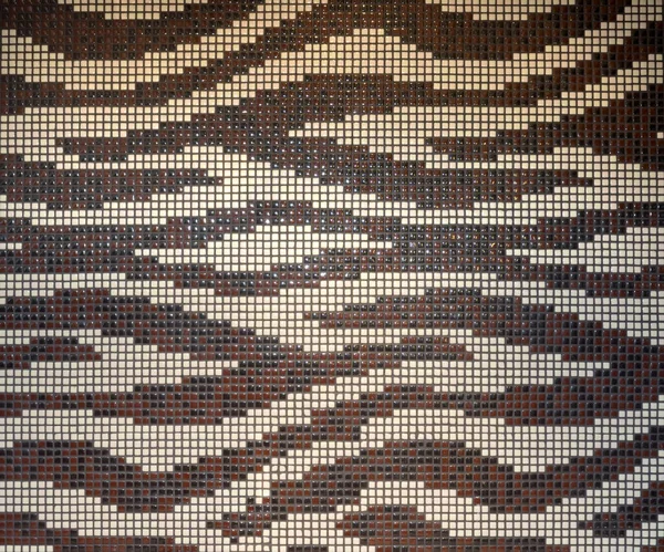 Wellenmuster Einem Badezimmer Mosaik Wandfliesen Dekoration — Stockfoto