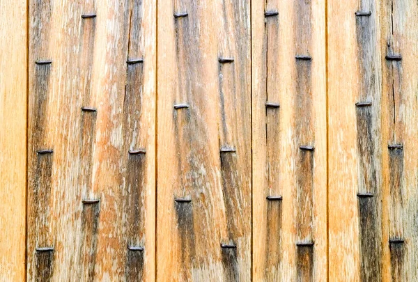 Old Studded Fortified Wooden Door Detail — Stock Photo, Image