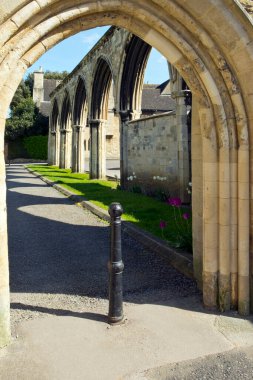 Gloucester Katedrali Abbey Hastanesi 'nin tarihi kalıntıları, Gloucestershire, İngiltere