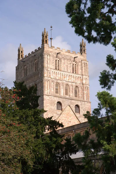 Abbaye Historique Tewkesbury Gloucestershire Severn Vale Royaume Uni — Photo