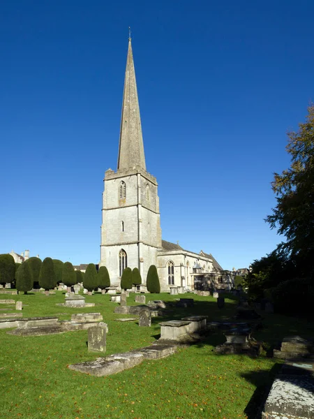 Église Historique Les Cimetière Painswick Dans Les Cotswolds Gloucestershire Royaume — Photo