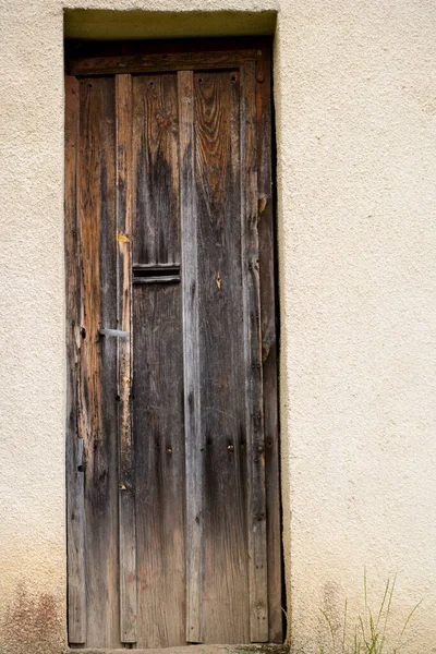 Antica Porta Della Casa Intemperie — Foto Stock