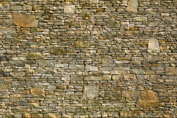 Brandneue Baumwolltrockenmauer Aus Kalkstein — Stockfoto