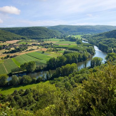 St. Martin Labouvel yakınlarındaki Lot Vadisi, Quercy, Fransa, Avrupa