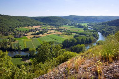 St. Martin Labouvel yakınlarındaki kırsal Lot Vadisi, Lot, Fransa