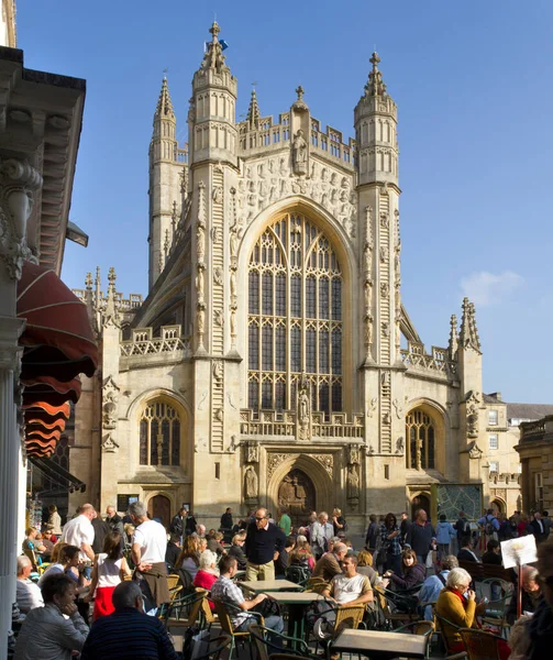 Bath Royaume Uni Octobre 2010 Visites Guidées Par Bath Abbey — Photo