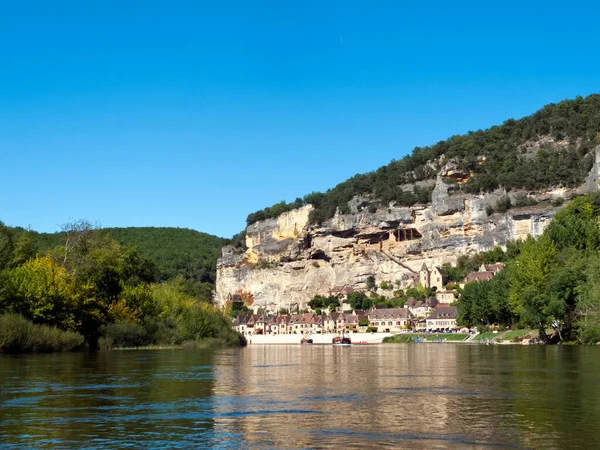 Roque Gageac France September 2015 View Kayak Trip Dordogne River — 图库照片