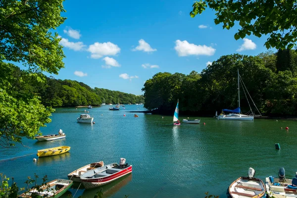 Port Navas Cornwall Reino Unido Junio 2017 Hermoso Sol Verano — Foto de Stock