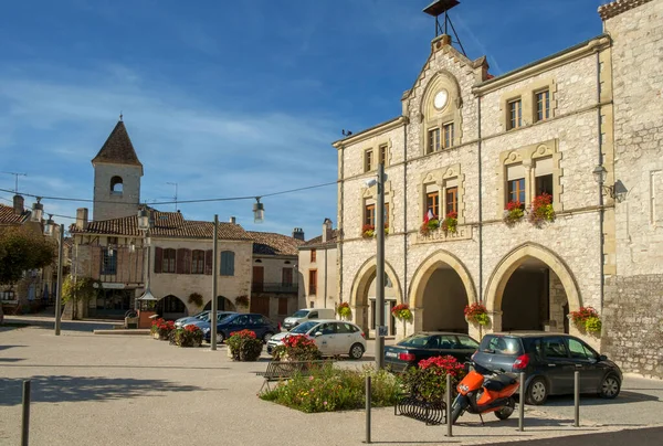 Tournon Agenais Lot Garonne France 27Th September 2017 Town Square — стоковое фото