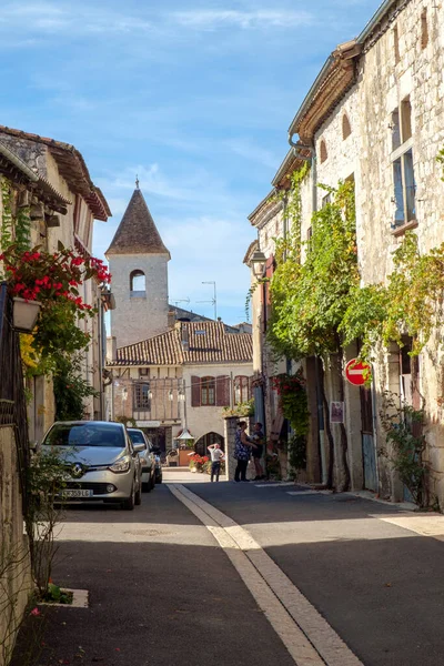 Tournon Agenais Lot Garonne Frankrike September 2017 Staden Har Besökare — Stockfoto