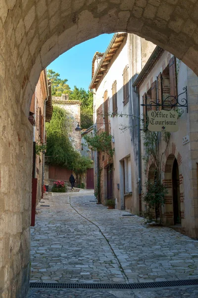 September 2017 Penne Agenais Lot Garonne Frankreich Traditionelle Architektur Säumt — Stockfoto