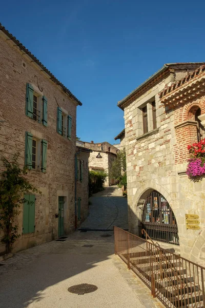 September 2017 Penne Agenais Lot Garonne Frankreich Traditionelle Architektur Säumt — Stockfoto